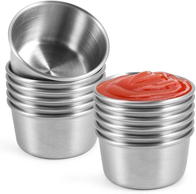 Sauce Dipping Cup - Coppette per salse in acciaio inossidabile,