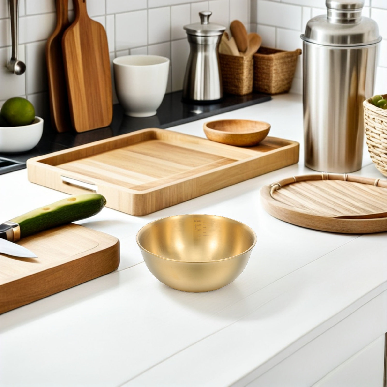 Meal Prep Bowl - Ciotola in acciaio inossidabile con scala