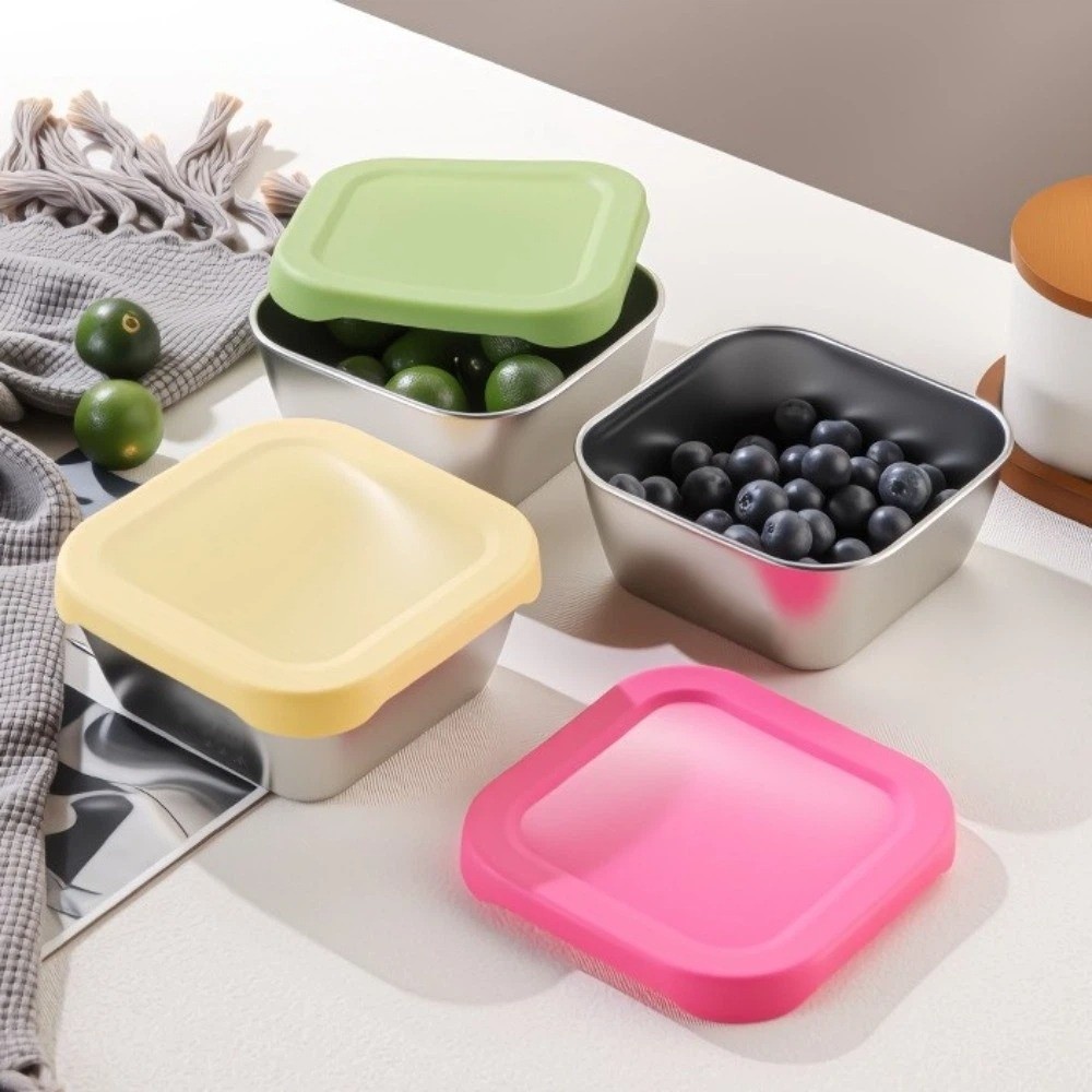Meal Prep With Rice - Contenitore per Alimenti in Acciaio Inox