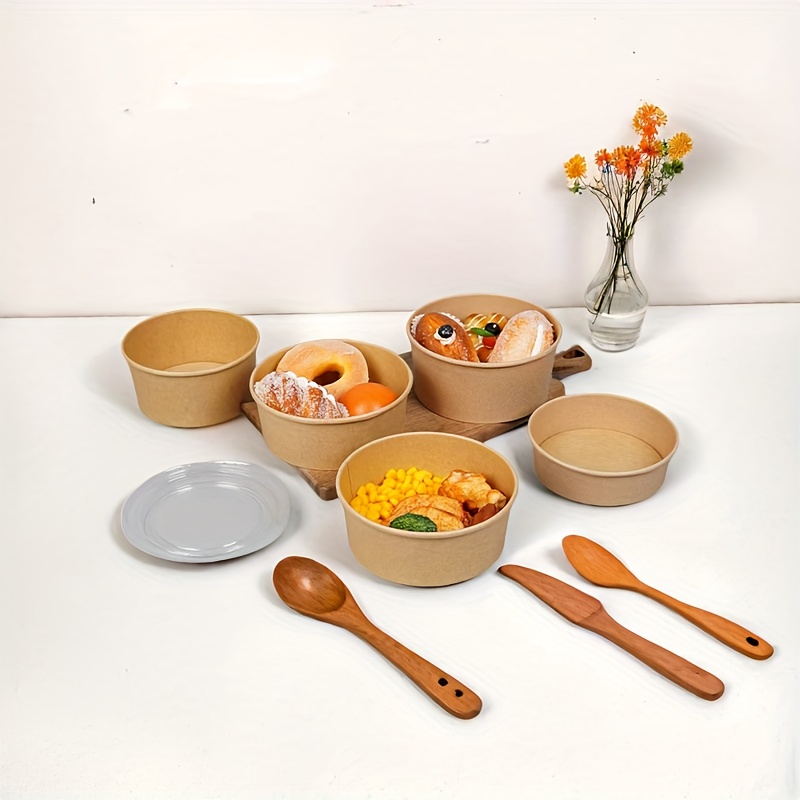 15/30PCS Ciotole di carta Kraf - Meal Prep Bowl recensione e prezzo