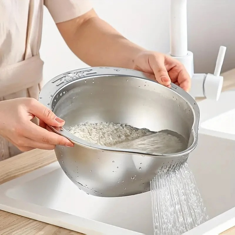 Ciotola Scolapasta in Acciaio  - Meal Prep With Rice recensione e prezzo
